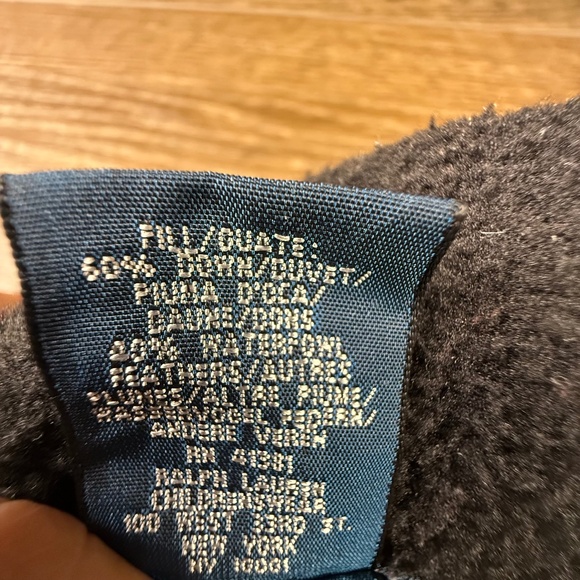 Polo Ralph Lauren Boys Puffer Jacket Navy 12-14 Down Fill FAIR CONDITION - Picture 9 of 16